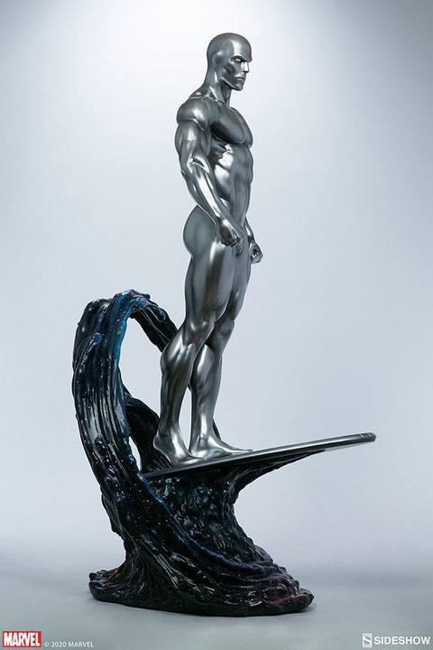 Actual product image Sideshow Marvel statuette Silver Surfer 65 cm