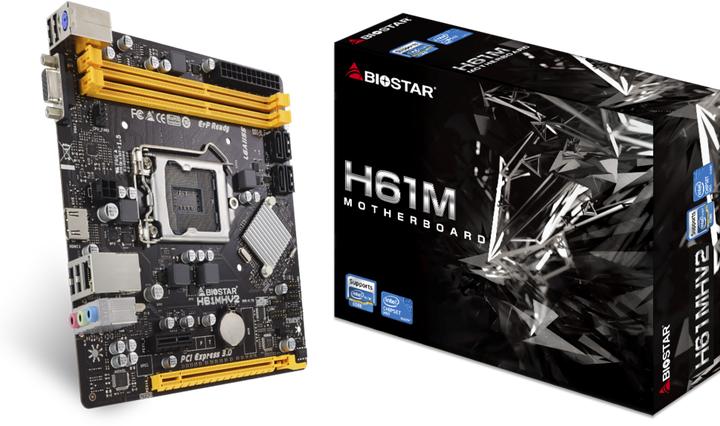 Produktbild Biostar H61MHV2 (LGA 1155, Intel H61, mATX)