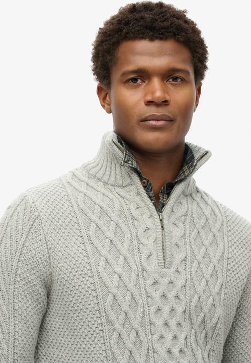 Image du produit Superdry Pull torsadé à col zippé Jacob (XXL)