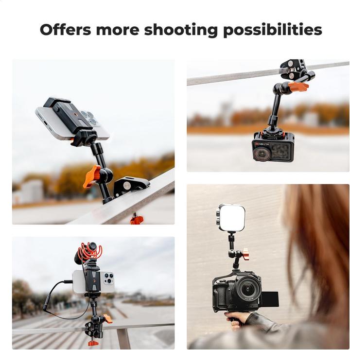 Actual product image K&F Concept Super Clamp & Magic Arm