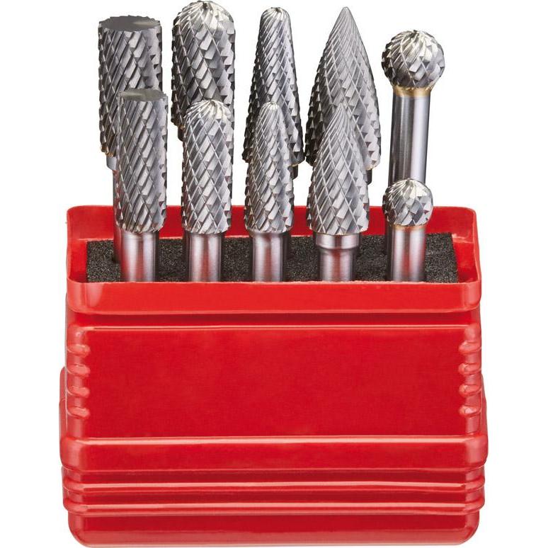 Fortis, Fräser, Frässtift Satz Hartmetall 6 mm 10 Teile