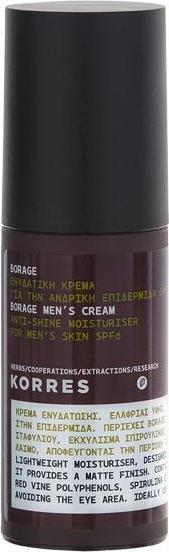 Actual product image Korres Borage SPF 6 AntiShine Moisturiser Face Cream (50 ml, Day cream)