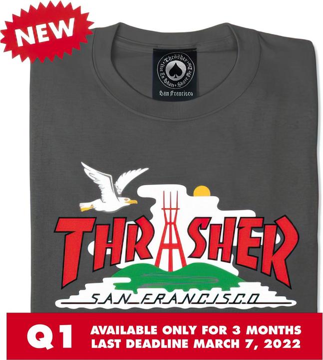 Immagine prodotto Thrasher Maglietta con logo della città (XL)