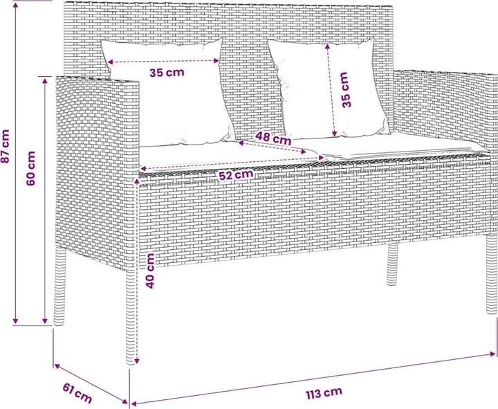 Produktbild vidaXL Gartenbank