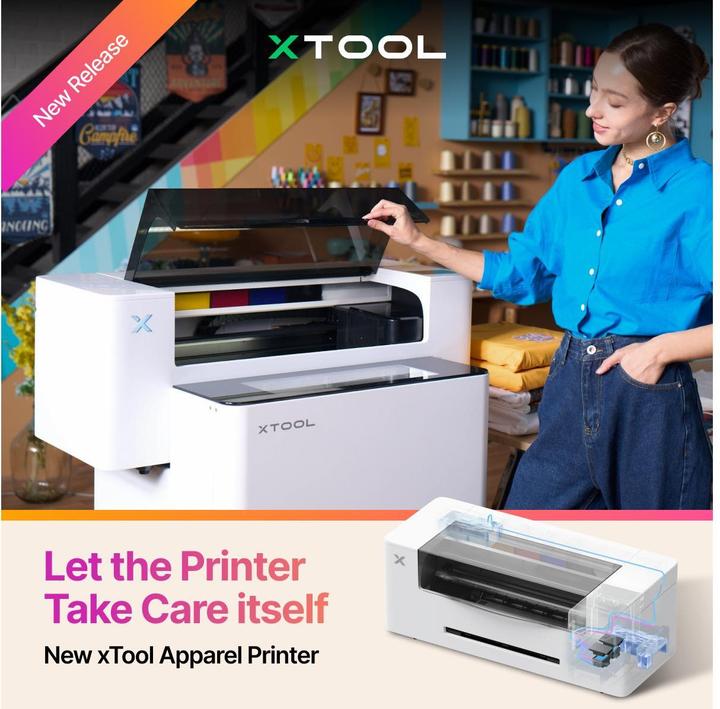 Produktbild XTool X-Tool Textildrucker Stoffdrucker inkl. Ofen – Ready2Use (Thermodirekt)