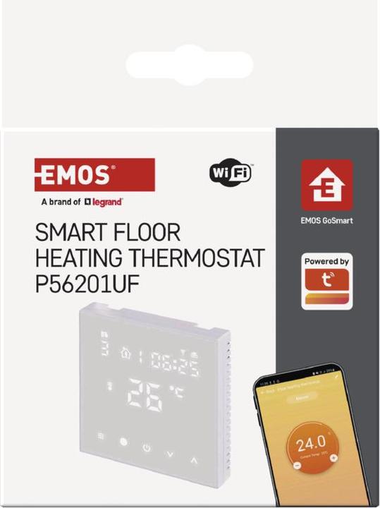 Image du produit Emos GoSmart Thermostat pour chauffage au sol P56201UF avec WiFi, programmable, câblé