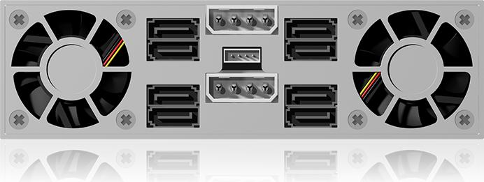 Produktbild Icy Box IB-2222SSK 4-Bay 2.5" Backplane, Hot-SWAP, schwarz