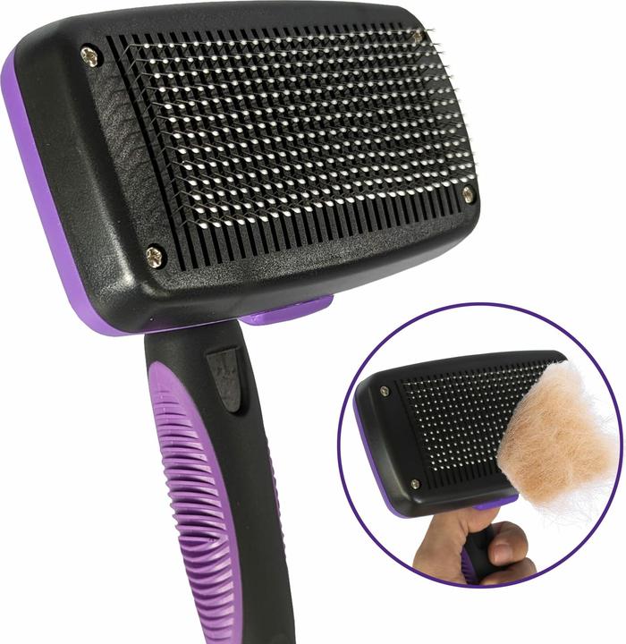 Quick Aid Brosse autonettoyante Ergo pour animaux domestiques (Chat, Chien)