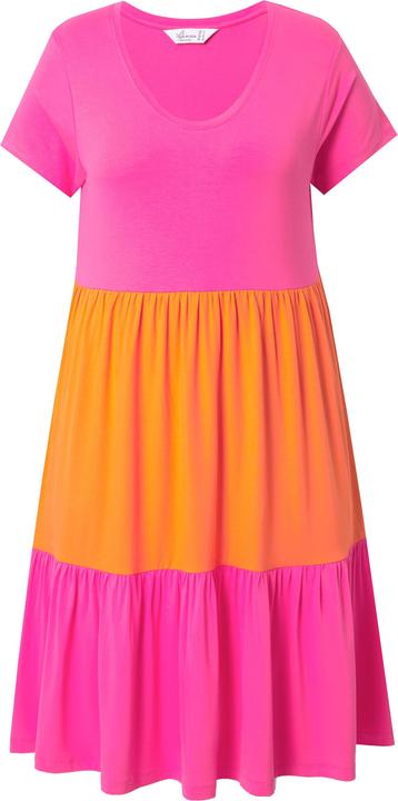 Produktbild Miamoda Jerseykleid, bequeme Passform, Colorblocking, Volants (52)