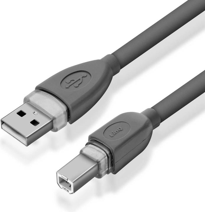Actual product image LinQ USB-A 2.0 / USB-B 2.0 cable (3 m, USB 2.0)