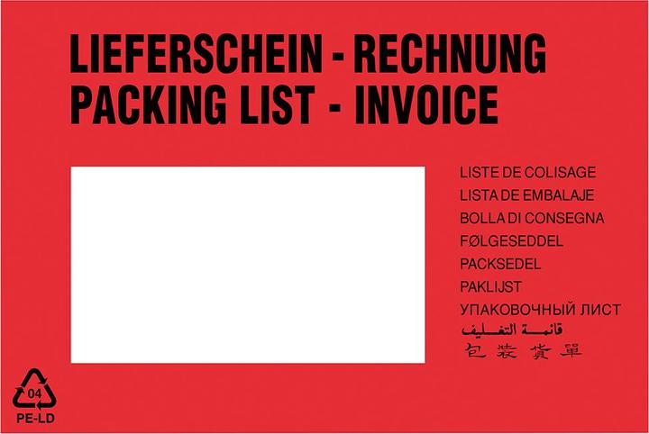 Produktbild Transpak Trans-pak Dokumententaschen Versandtaschen mit 175 x 118 mm C6