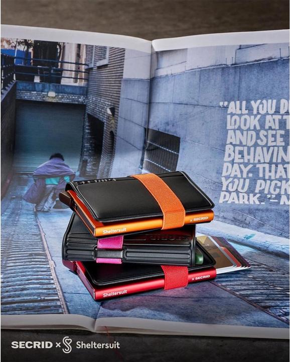 Actual product image Secrid Bandwallet TPU Wallet, black/pink