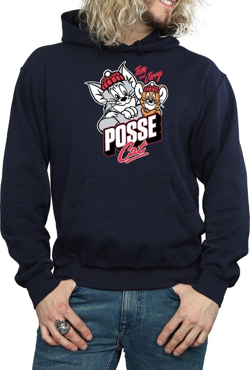 Immagine prodotto Tom & Jerry Posse Cat Felpa con Cappuccio Uomo (XL)