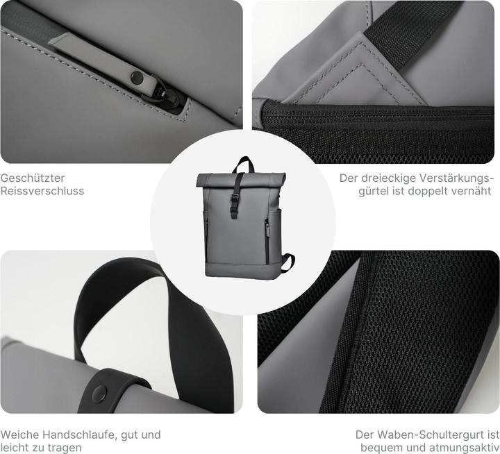 Actual product image Hermex Laptop backpack Roll-top backpack Roll-top backpack Roll-up backpack (15 l)