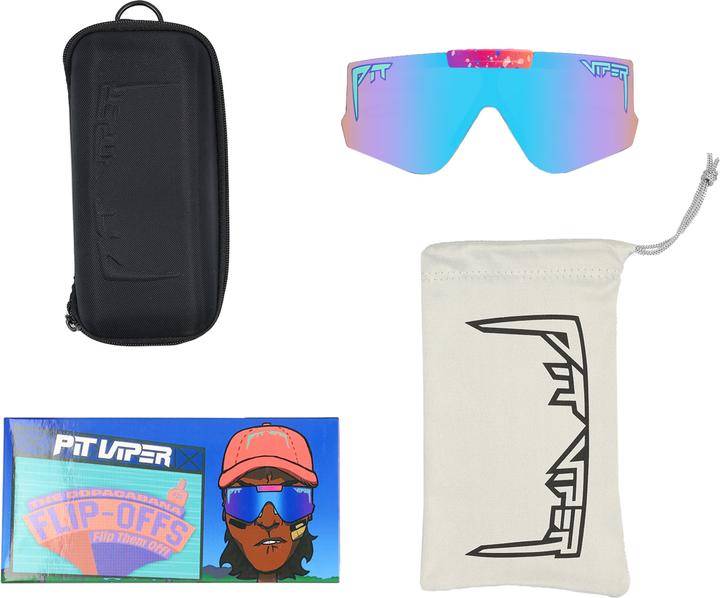 Actual product image Pit Viper The Flip-Offs The Copacabana (Lilac, Blue, Lilac, Blue)