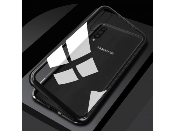 Produktbild G-Case Samsung Galaxy A70 Aluminium Magnetic Glass Case Hülle (Samsung Galaxy A70)