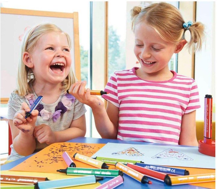 Produktbild STABILO Trio Scribbi Gefederter Dreikant-Filzstift (Gelb, 1 x)