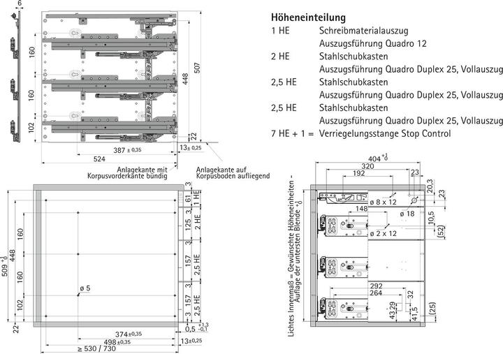 Actual product image Hettich Quick assembly set