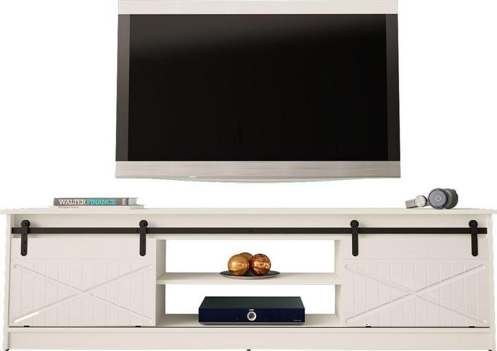 Image du produit Cama RTV GRANERO Armoire 200x56.7x35 blanc/blanc brillant (200 x 35 x 56.70 cm)