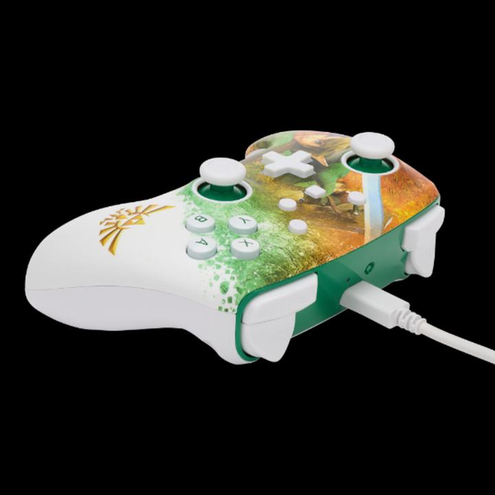 Actual product image PowerA Enhanced Wireless Switch Controller - Zelda Watercolor (Switch, Switch Lite, Switch OLED)