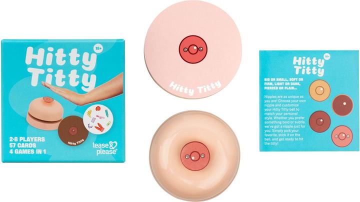 Actual product image tease & please - Hitty Titty Card Game - Adult Game (Deck of cards, German, French, Dutch, English)