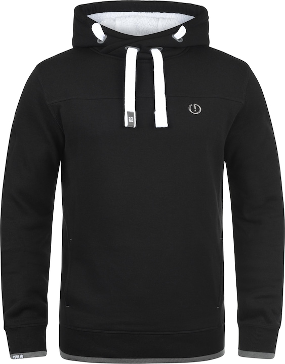 Actual product image Solid BenjaminHood Pile Men's Hoodie Hooded Sweatshirt Jumper With Teddy Fleece With Hood With Teddy (S)