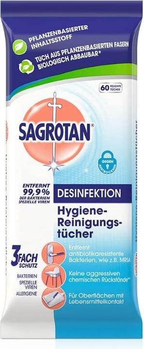 Actual product image Sagrotan Disinfectant wipes (60 pcs.)