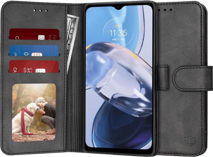 Techsuit - Diary Book - Motorola Moto E22 / Moto E22i - Black (Motorola Moto E22i, Motorola Moto E22)