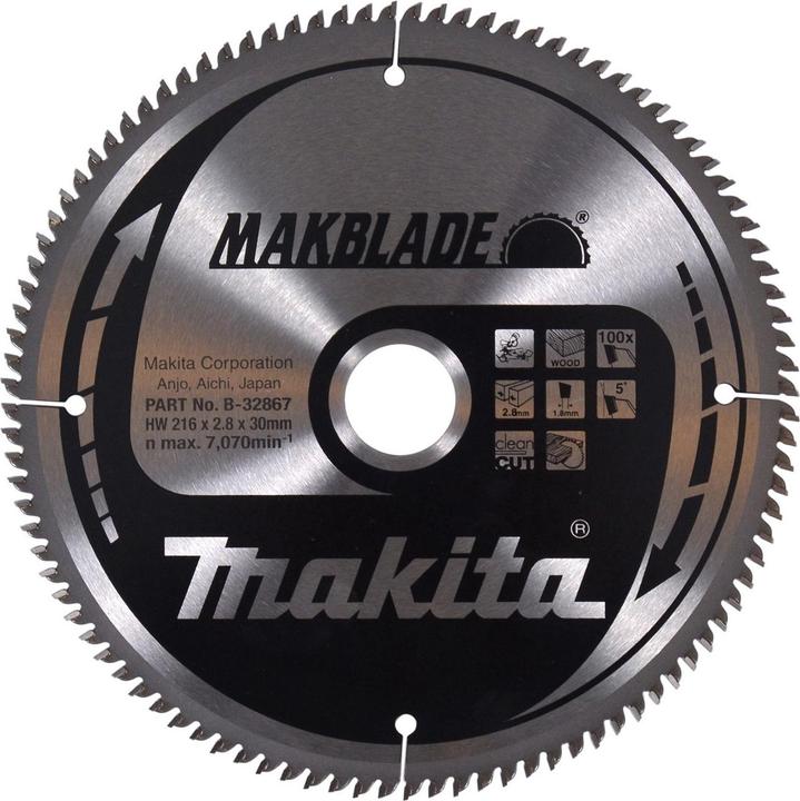 Productafbeelding Makita MAKBLADE zaagblad 216x30x100Z