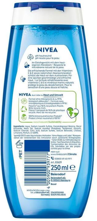 Immagine prodotto NIVEA MEN Gel doccia fresco e puro (250 ml)