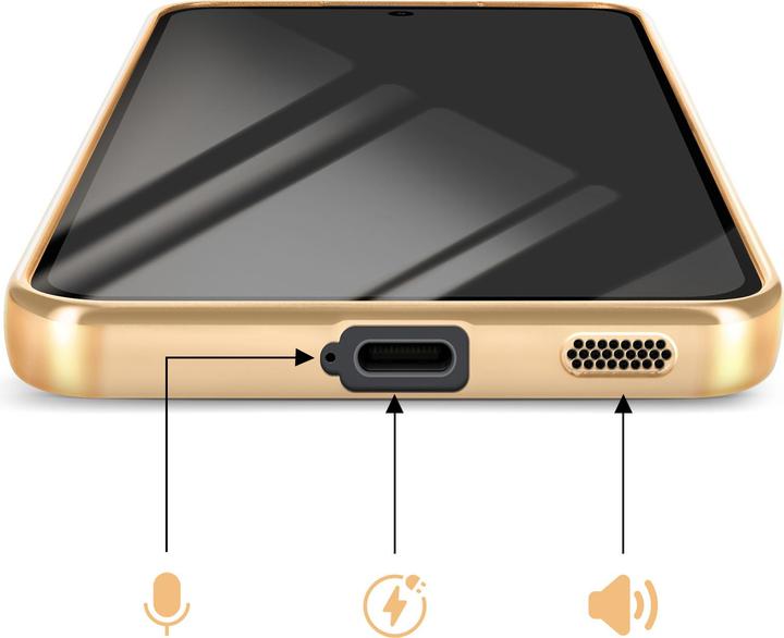 Produktbild Avizar MagSafe Hülle Galaxy S25 FE weich chrom (Samsung Galaxy S25 FE)