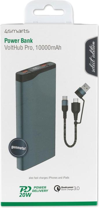 Productafbeelding 4smarts VoltHub Pro (10000 mAh, 22.50 W, 37 Wh)