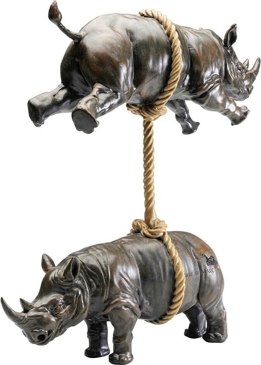 Actual product image Kare Design Deko Figur Artistic Rhino 46cm