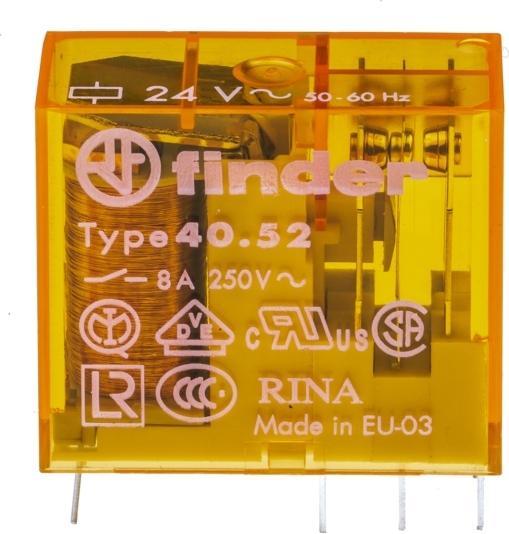 Produktbild Finder Relais Serie 40.52 24VAC 8A