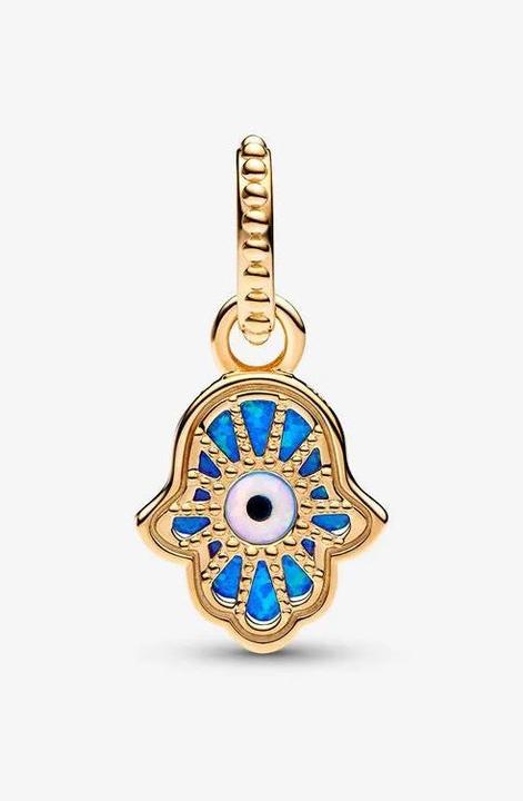 Actual product image Pandora Schillernde Blaue Hand der Fatima Charm (Metal yellow gold-plated)