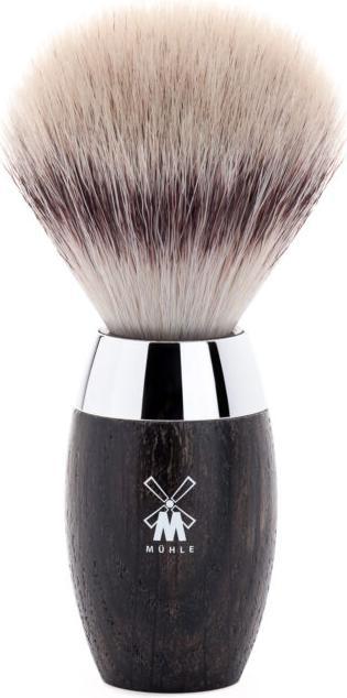 Actual product image Mühle Shaving brush, Silvertip Fibre®, HANDCRAFTED, bog oak/metal handle, chrome-plated (Shaving brush)