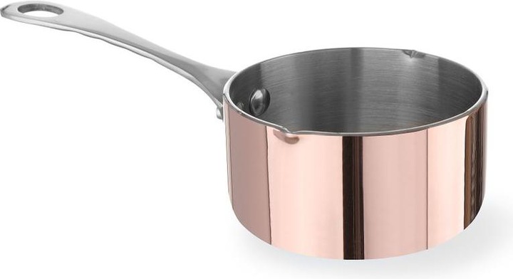 Immagine prodotto Gastro Hero Casseruola in miniatura con beccuccio (5 cm, Casseruola con manico, Alluminio, Acciaio inossidabile, Rame)