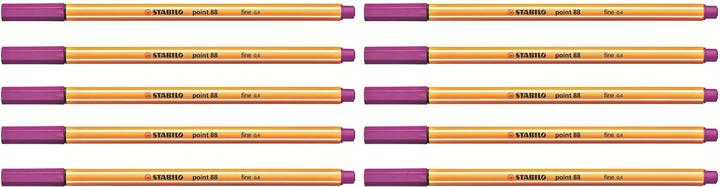 Actual product image STABILO Fineliner point 88 10 Stück, Lila (Lilac, 10x)