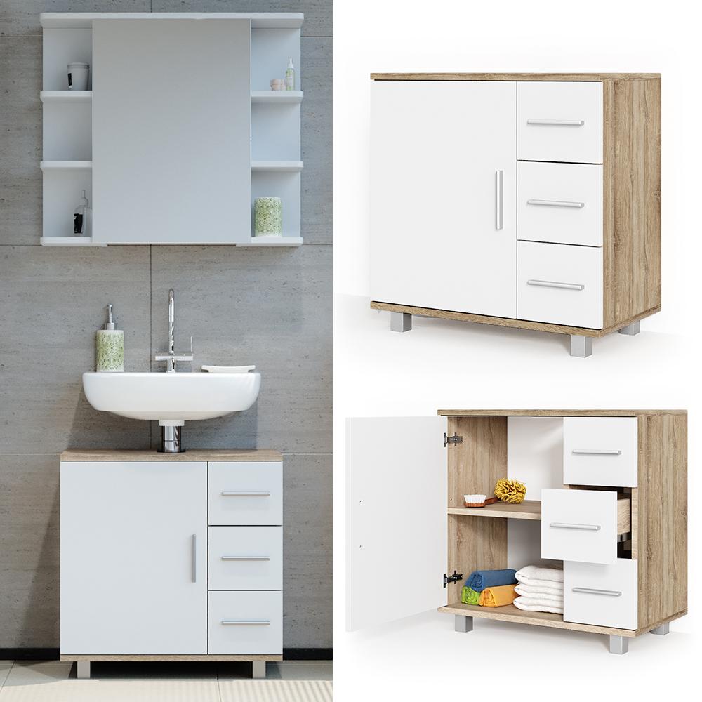 Thumbnail - Vicco, Waschbeckenunterschrank, Ilias (60 x 33 x 61 cm)