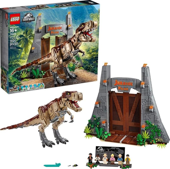 Actual product image LEGO Jurassic Park: T. Rex's devastation (75936, LEGO Jurassic World)