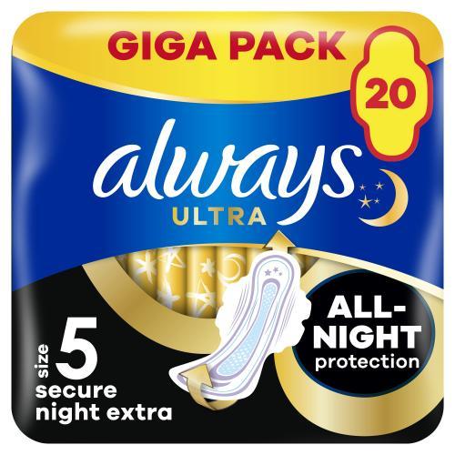 Actual product image Always Ultra Secure Night Extra (20 x)