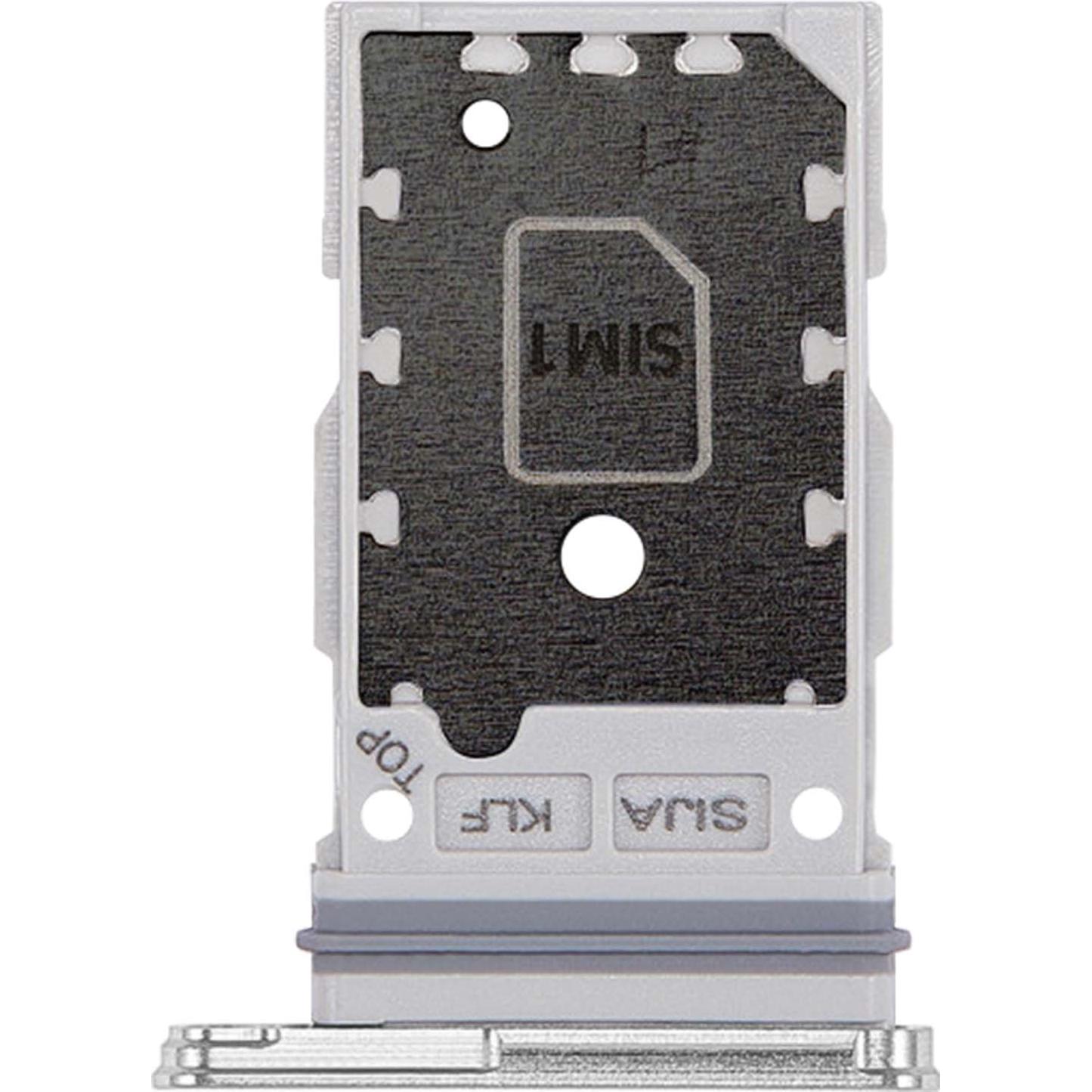 Clappio Ersatz SIM-Halter (SIM-Halterung, Galaxy S21 FE), Mobilgerät Ersatzteile, Weiss