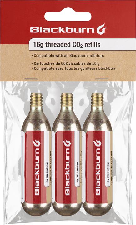 Blackburn 16g Co2 Cartridge 3Pack (Replacement CO2 cartridges)