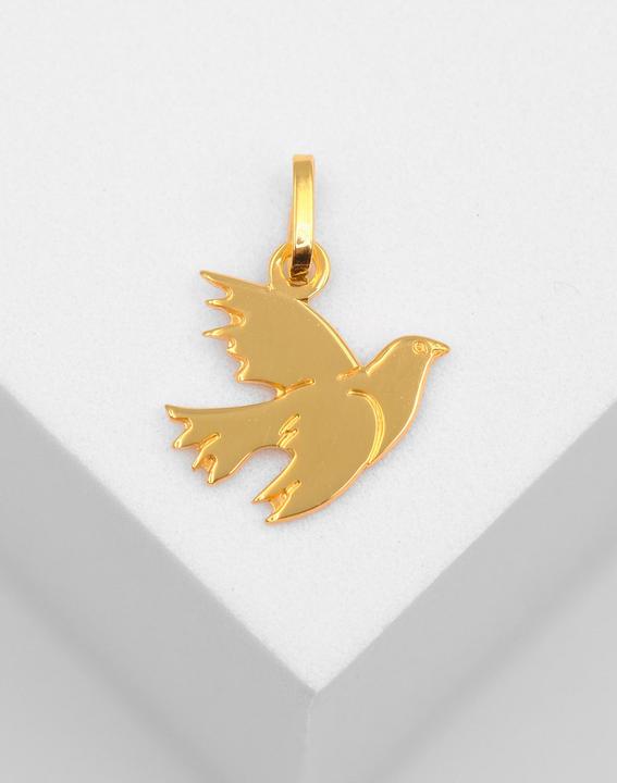 Actual product image Muau Pendant dove yellow gold 750, 17x12mm (750/18K yellow gold)