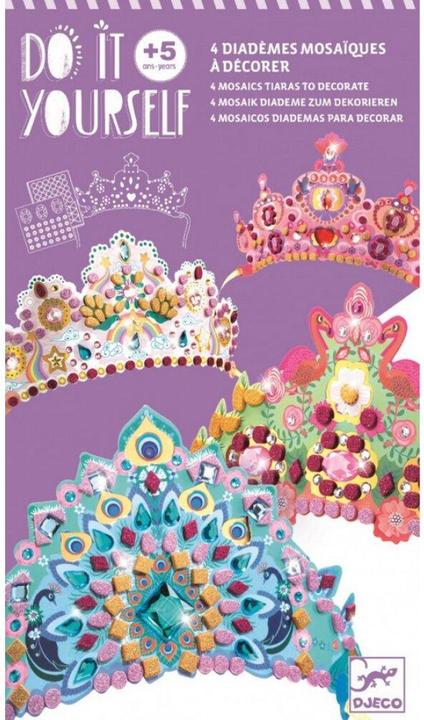 Actual product image Djeco Mosaic tiaras princess