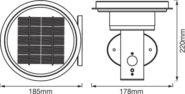 Image du produit Ledvance Endyra Style Solar Double Circle (400 lm, IP44)