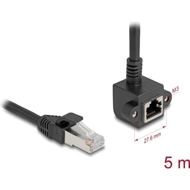 Thumbnail - Delock Netzwerk Verlängerungskabel RJ45 Stecker zu RJ45 Buch (F/UTP, CAT6, 5 m), Netzwerkkabel