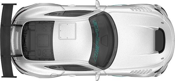Image du produit Grau Mercedes-AMG GT2 Diecast 1:43 silber