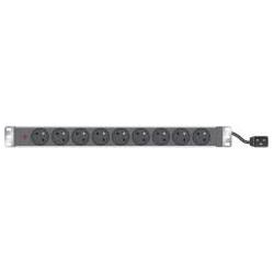 Thumbnail - Infosec, Steckdosenleiste, 1U standard french pdu for 19" cabinet/ 9 outlets/ C20 plug (9 x, C20)