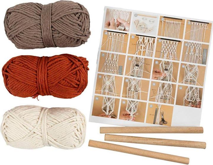 Image du produit Creativ Company Kit de bricolage Mini Macramé suspension de fleurs